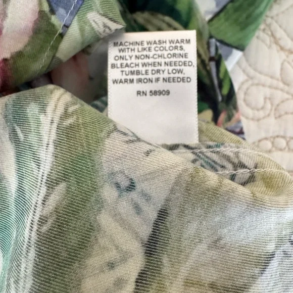 Daniel Cremieux Parrot and Palm Print Shirt - Light Blue - Picture 9 of 9